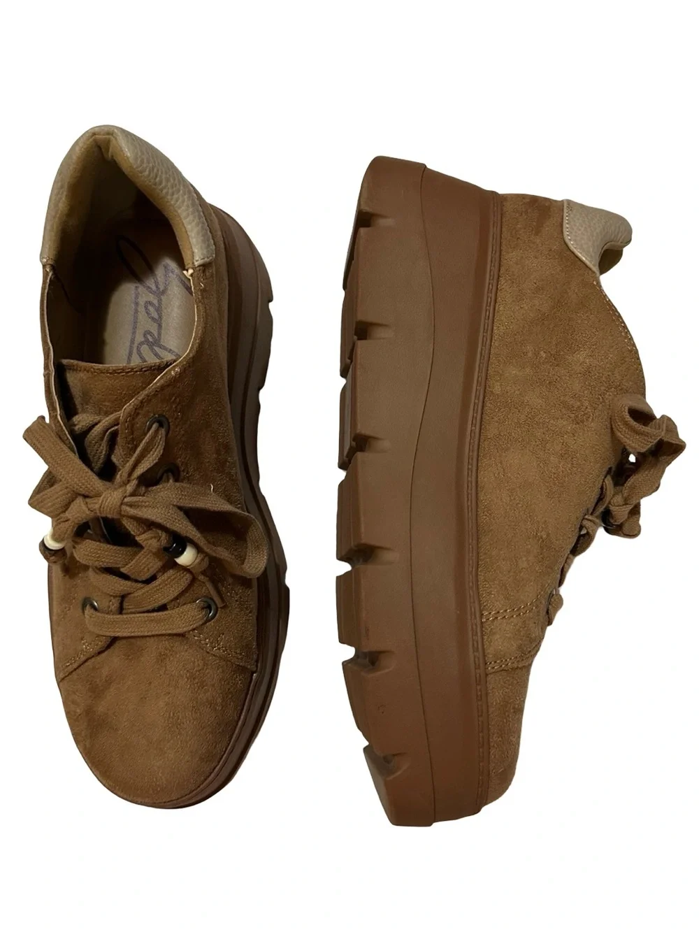 Zodiac Bea Chunky Platform Oxford Sneaker Latte Tan Gorpcore Utilitarian Y2K 10